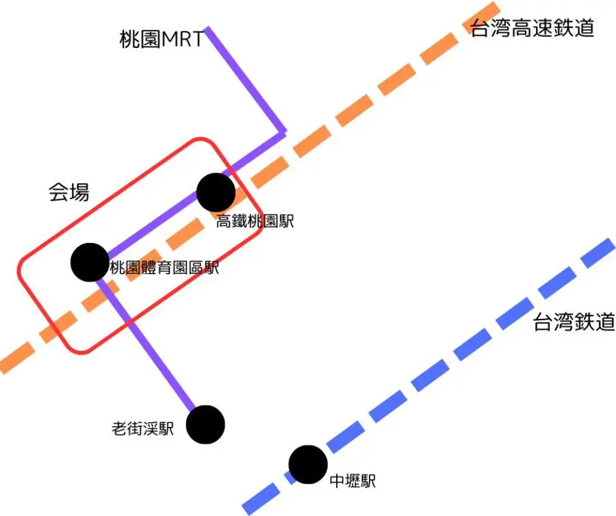 2025桃園ランタンフェスティバル会場付近