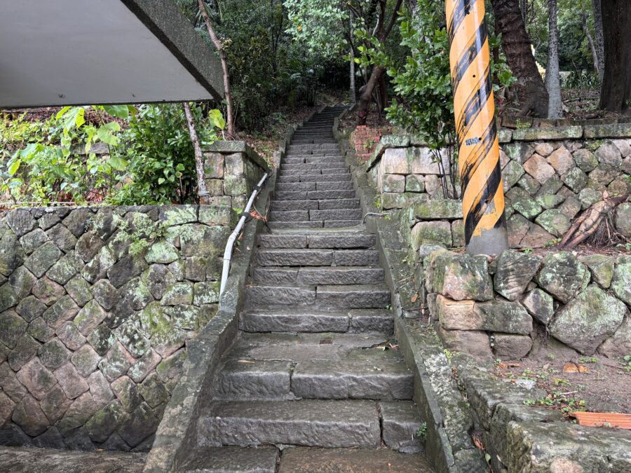 中和禅寺から丹鳳山への階段